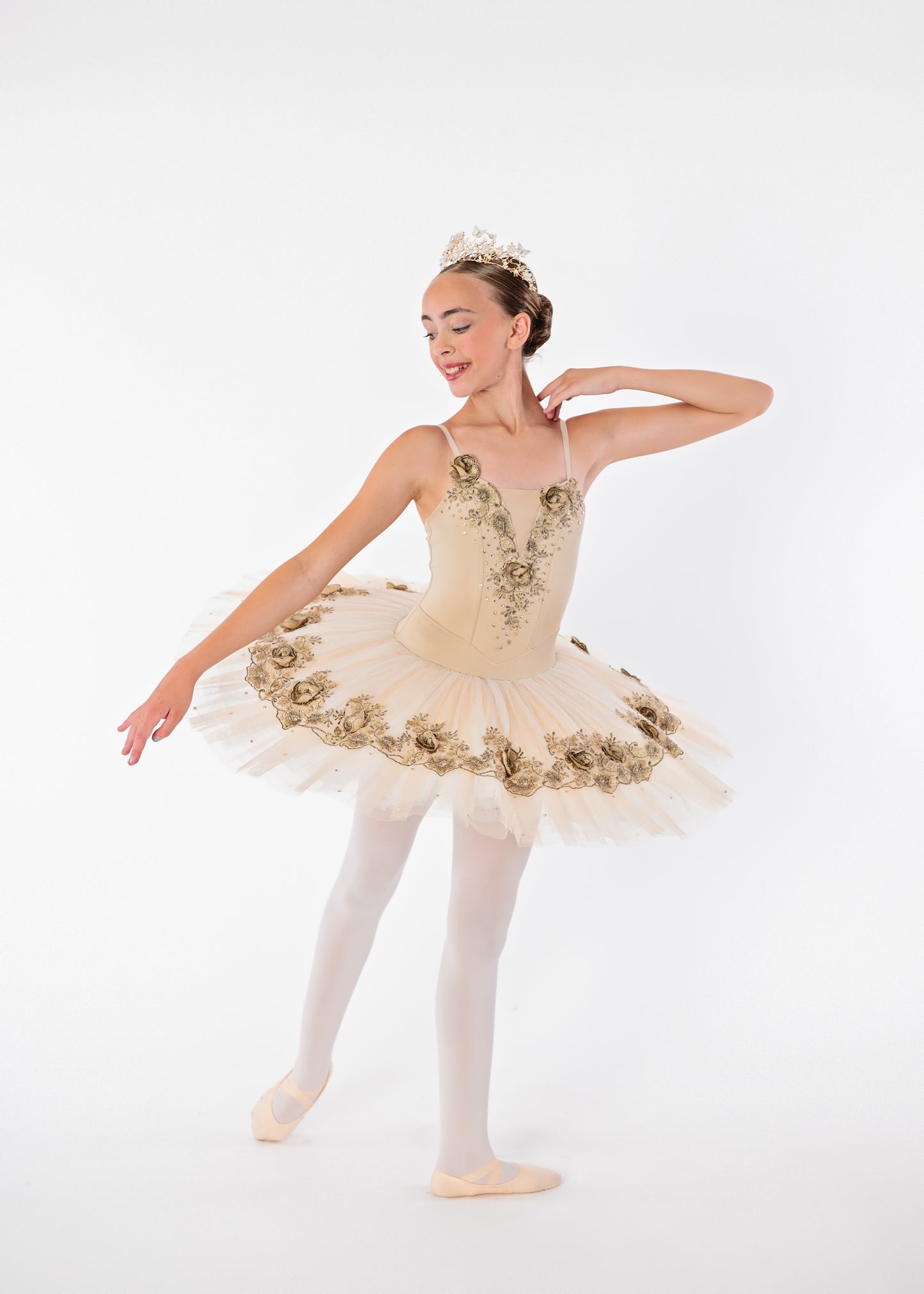 Taupe Flower Tutu