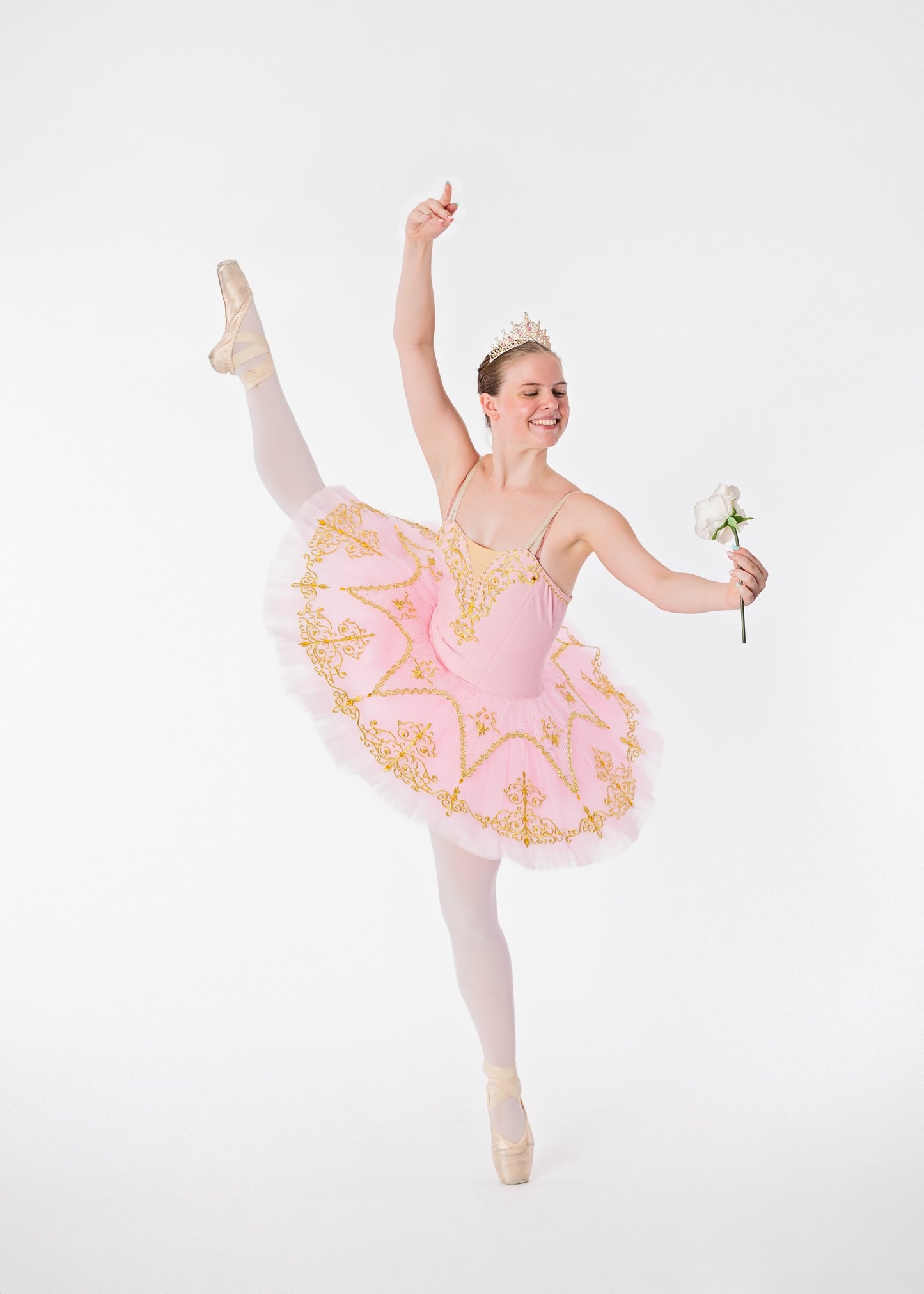 Pink & Gold Tutu Rental - Adult S