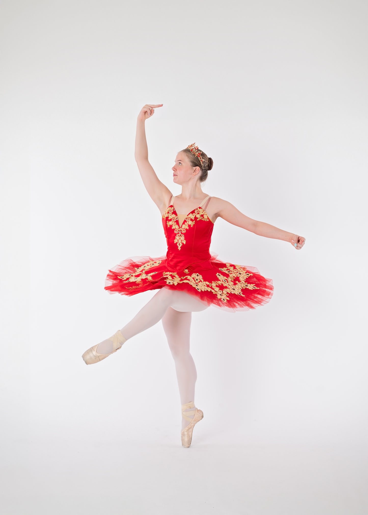 Red & Gold Tutu Rental - Adult S/M