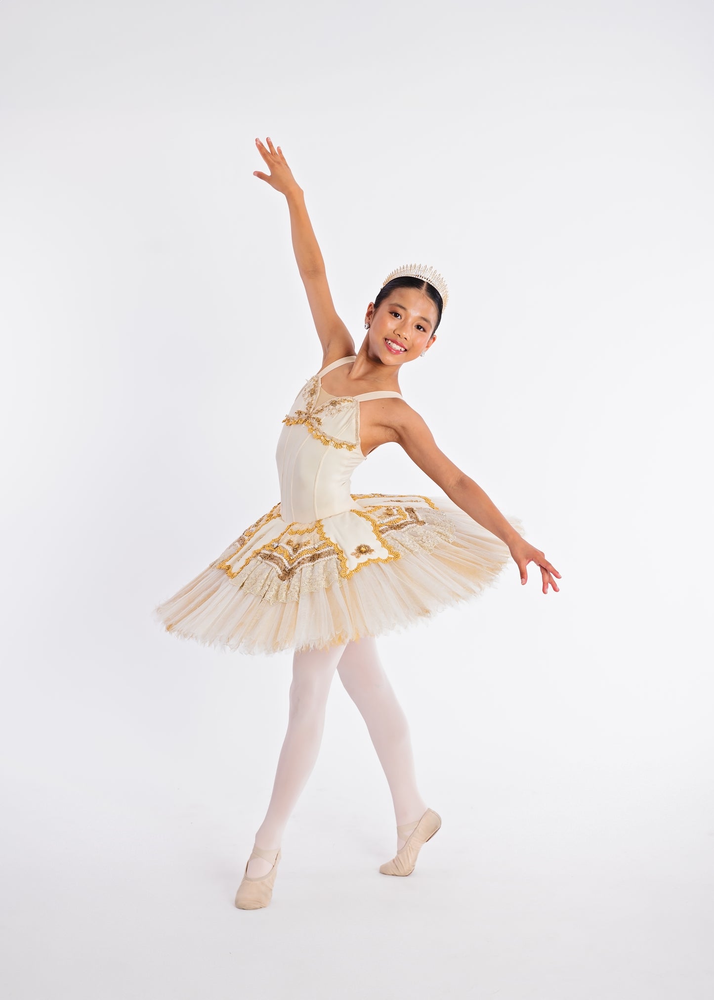 Ivory & Gold Tutu Rental - Child L/XL