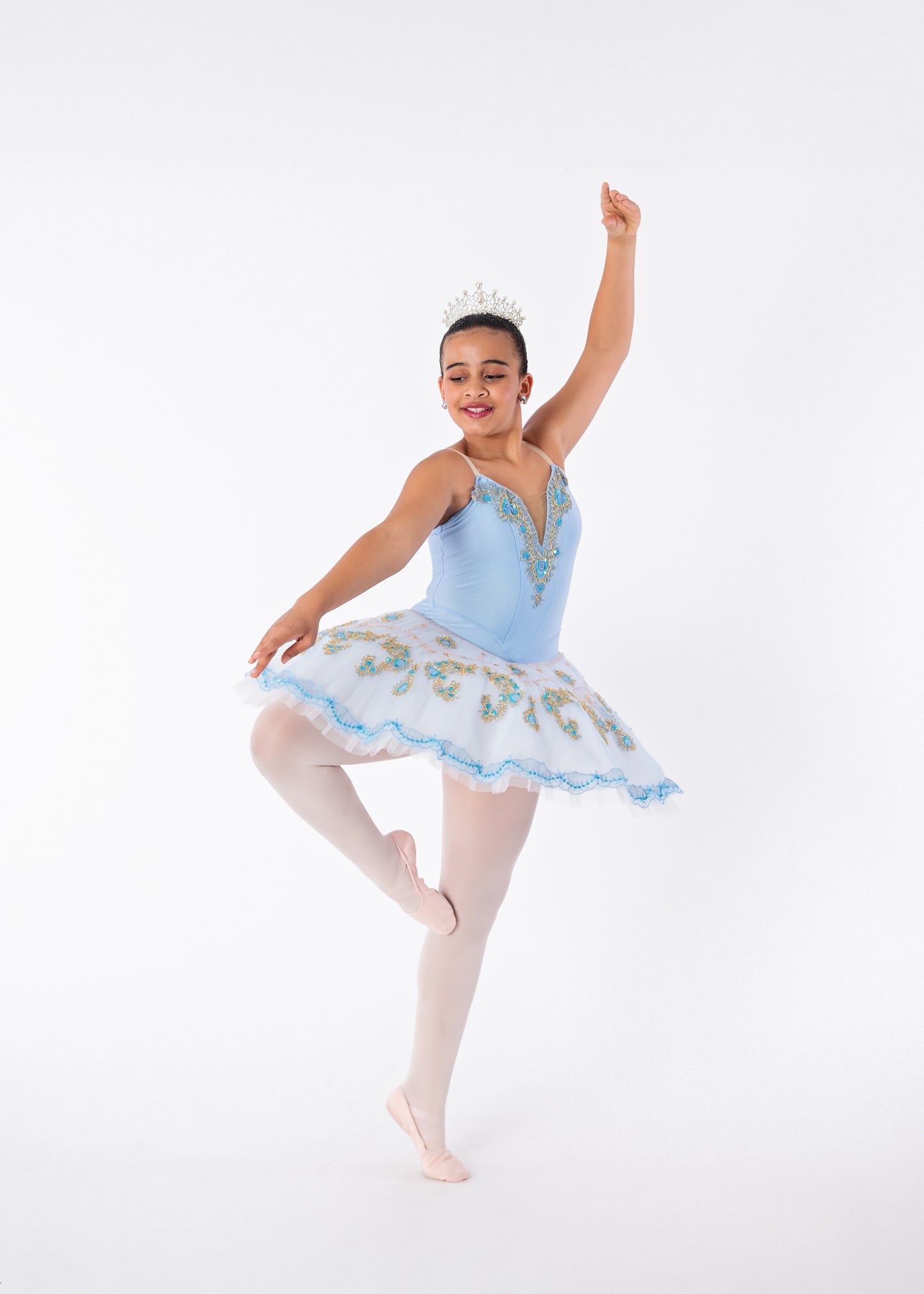 Blue Gold & White Tutu Rental - Adult S