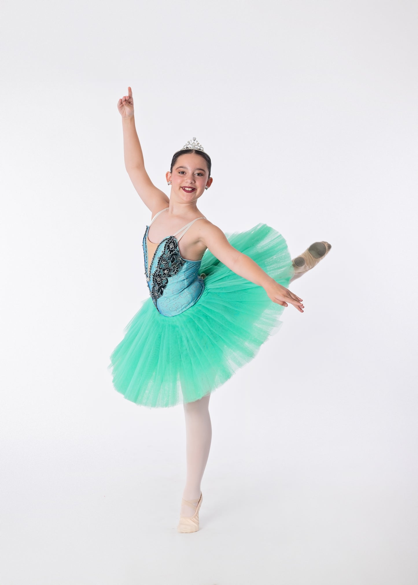 Teal & Black Tutu Rental - Adult S