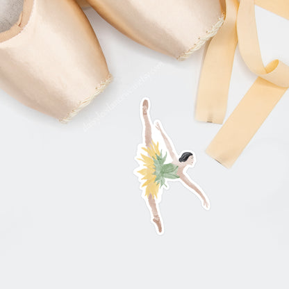 Sunflower Ballerina Sticker