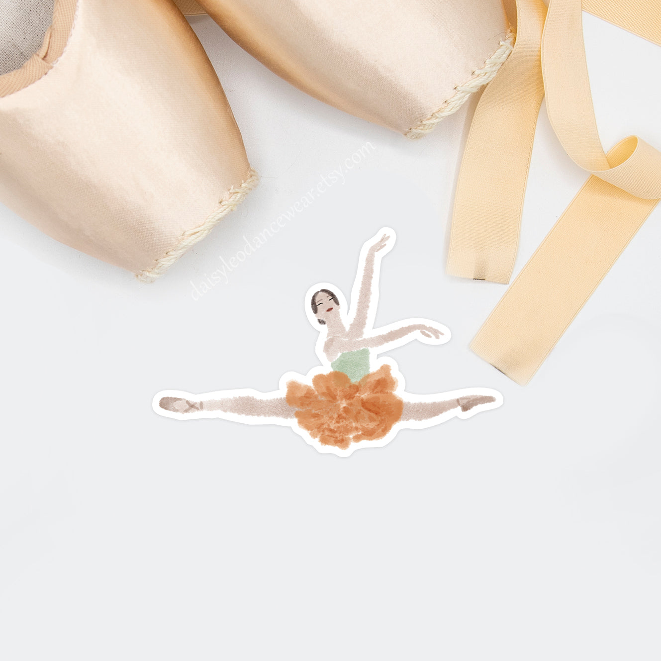 Marigold (October) Ballerina Sticker