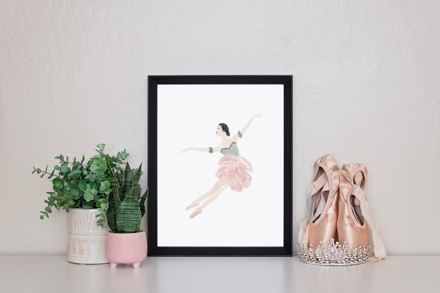 Peony Ballerina Print