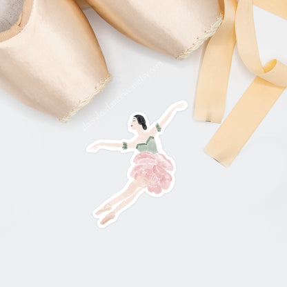 Peony (November) Ballerina Sticker