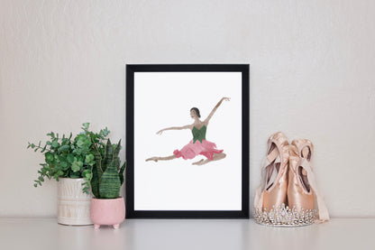 Hibiscus Ballerina Print