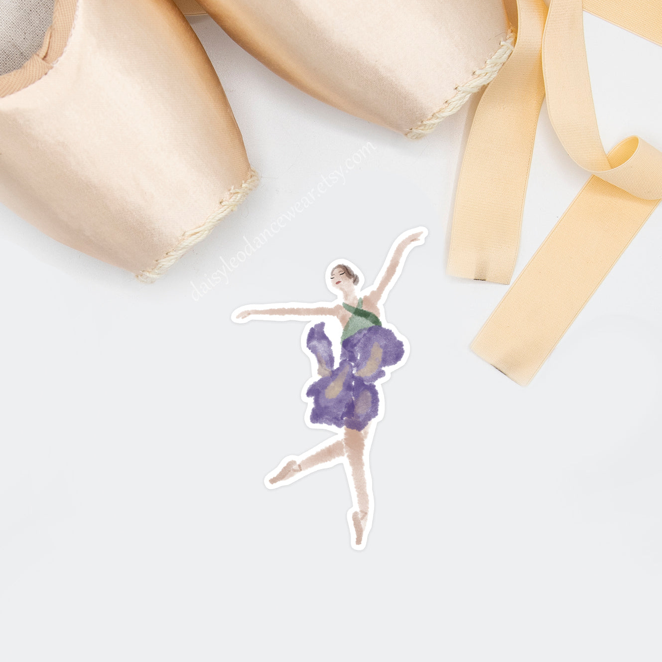 Iris (February) Ballerina Sticker