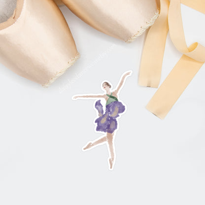 Iris (February) Ballerina Sticker