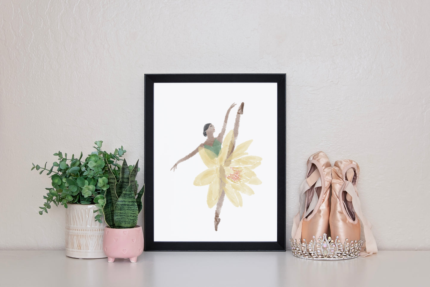 Water Lily Ballerina Print