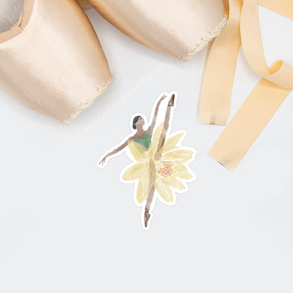 Water Lily (July) Ballerina Sticker