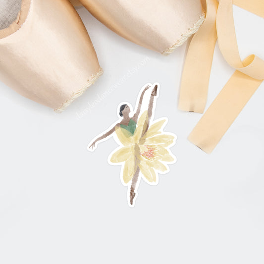 Water Lily (July) Ballerina Sticker