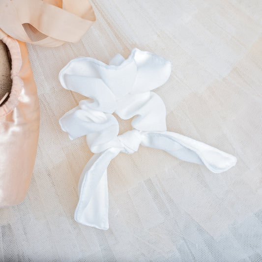 Waltz White Hair Scrunchie