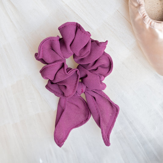 Promenade Plum Hair Scrunchie