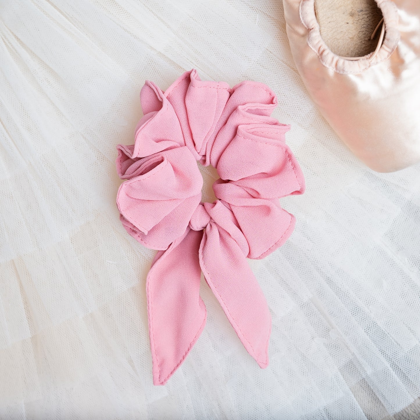 Pirouette Pink Hair Scrunchie