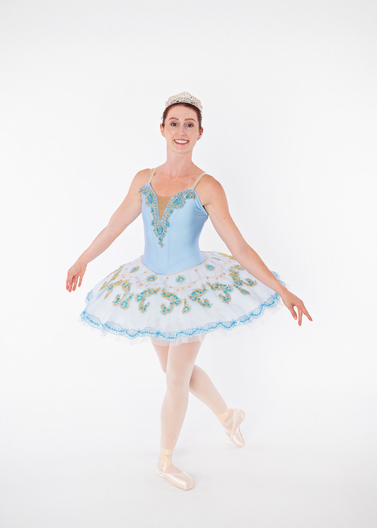 Blue Gold & White Tutu Rental - Adult S