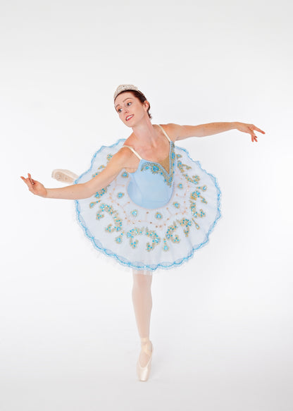 Blue Gold & White Tutu Rental - Adult S