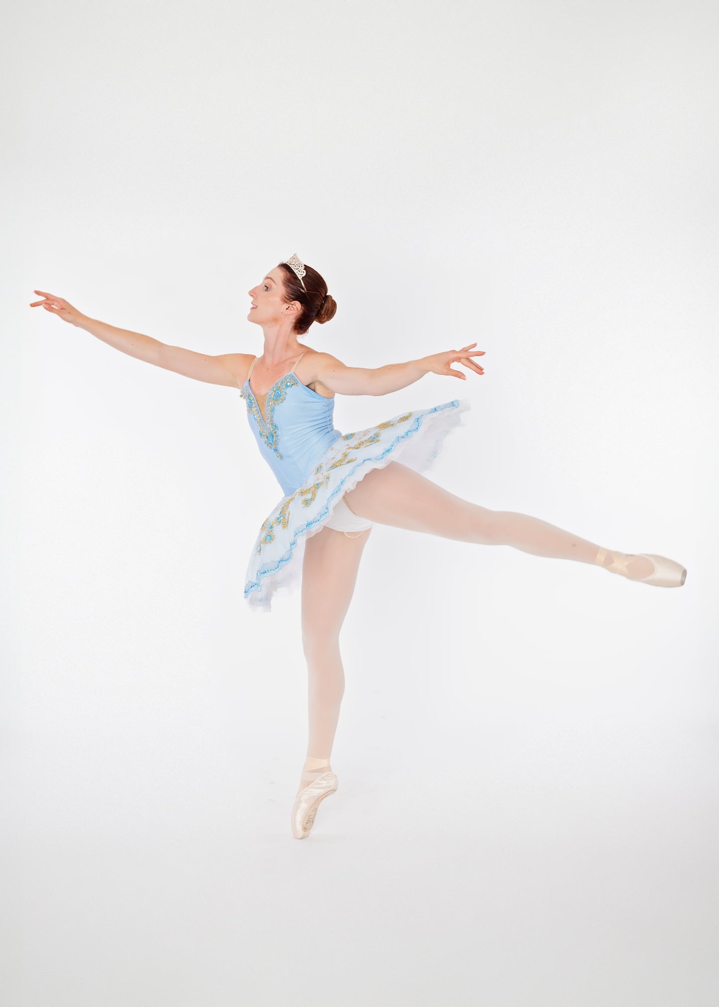 Blue Gold & White Tutu Rental - Adult S