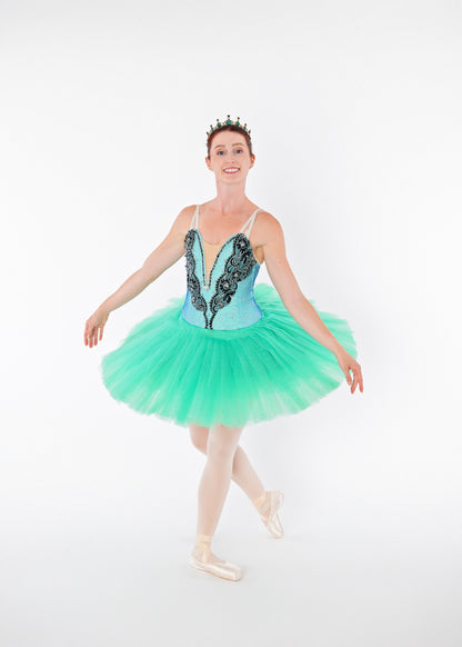Teal & Black Tutu Rental - Adult S