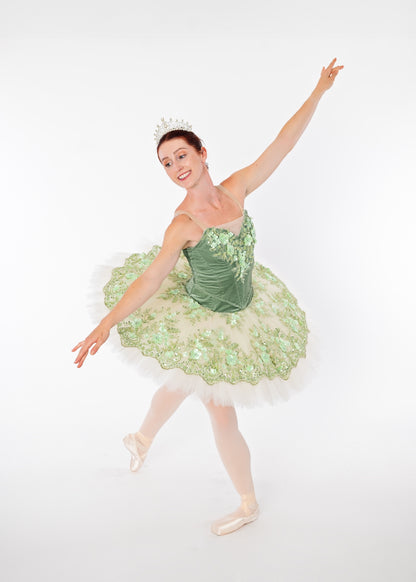 Sage Velvet Tutu Rental - Adult M, L (2)