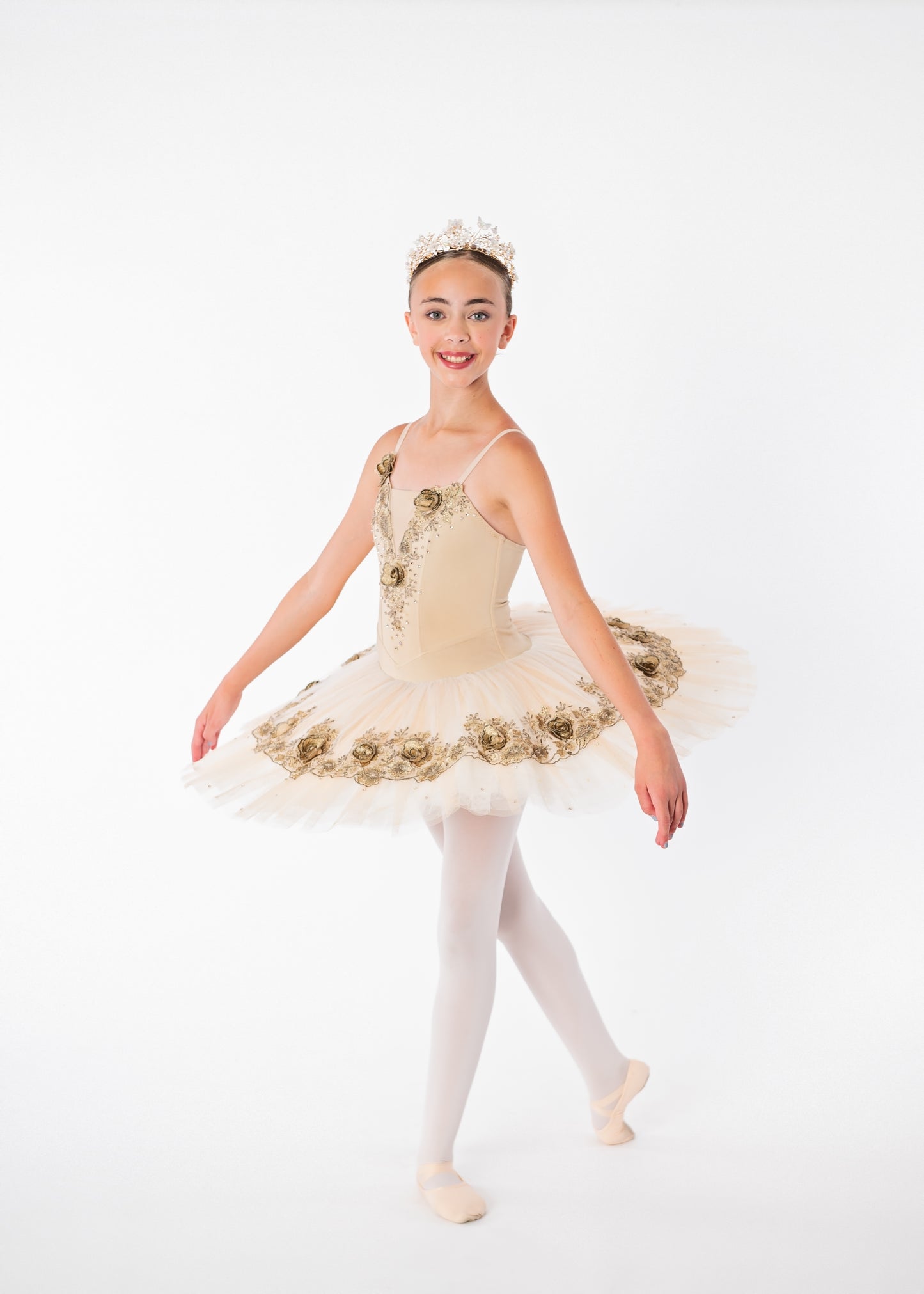 Taupe Flower Tutu
