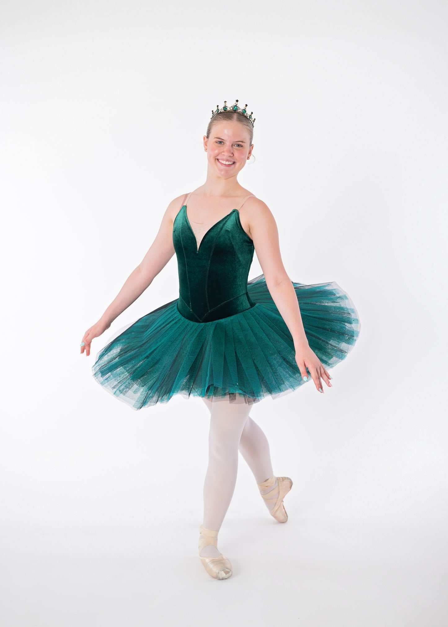 Emerald Velvet Tutu Rental - Adult S/M