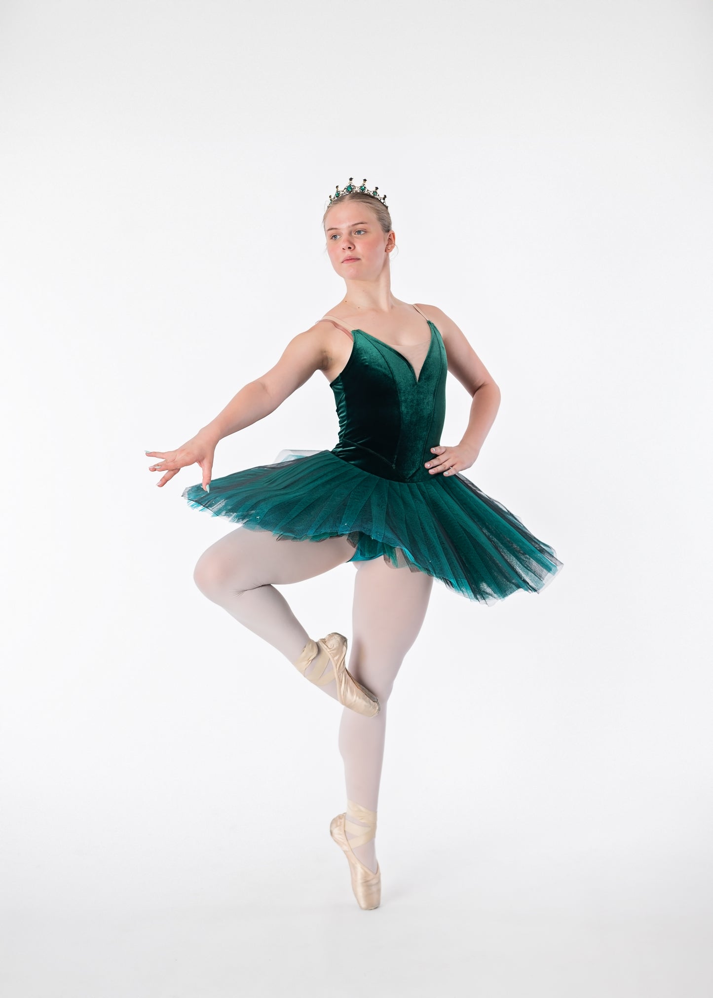 Emerald Velvet Tutu Rental - Adult S/M