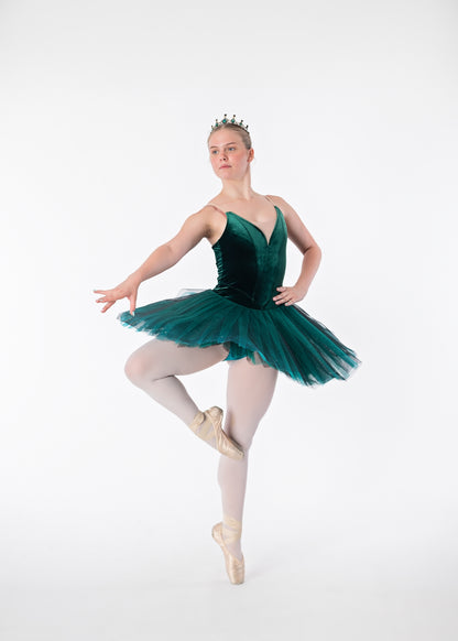 Emerald Velvet Tutu Rental - Adult S/M