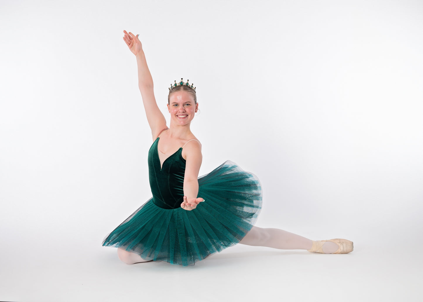 Emerald Velvet Tutu Rental - Adult S/M