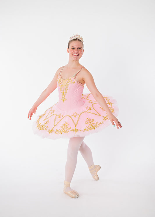Pink & Gold Tutu Rental - Adult S