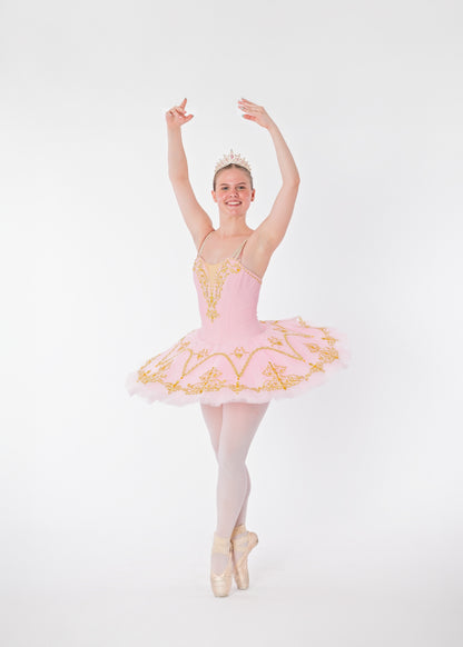 Pink & Gold Tutu Rental - Adult S