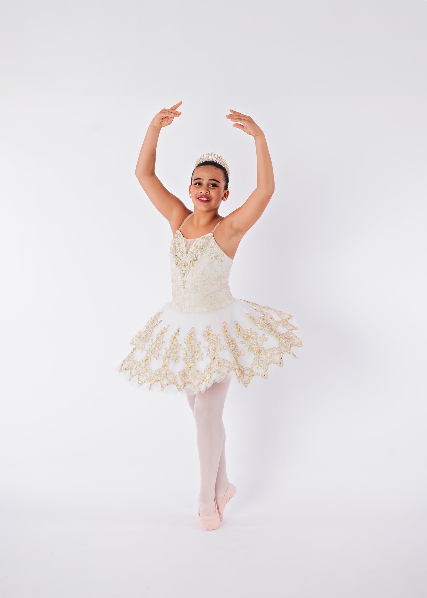 White & Gold Tutu Rental - Adult XS/S