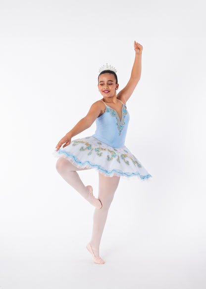 Blue Gold & White Tutu Rental - Adult S