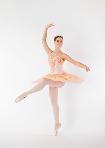 Peach Flower Tutu