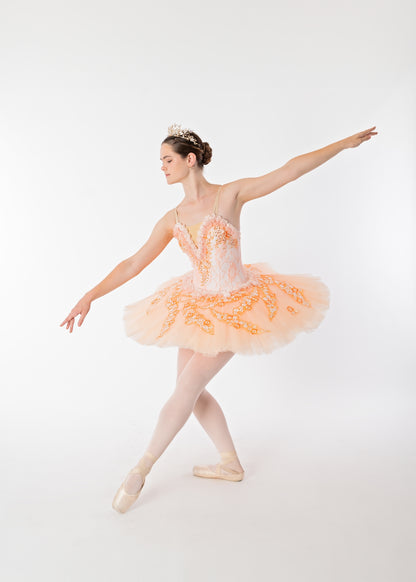 Peach Flower Tutu