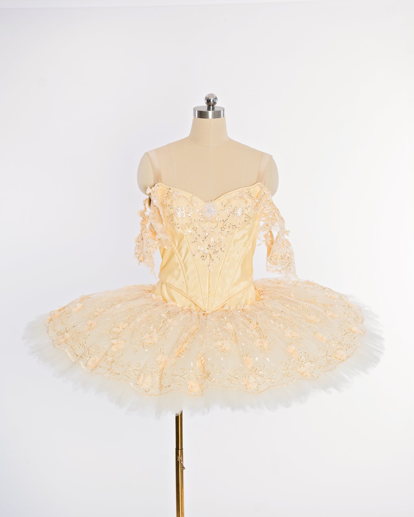 Yellow Lace Tutu Rental - Adult M