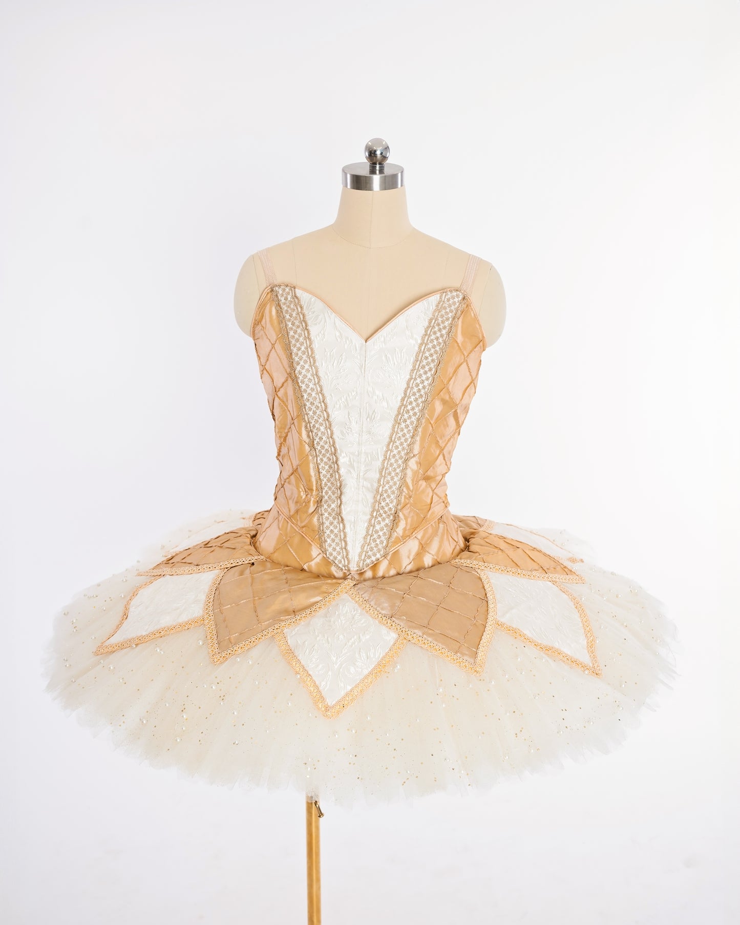 Champagne & Pearl Tutu Rental - Adult L