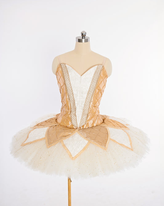 Champagne & Pearl Tutu Rental - Adult L