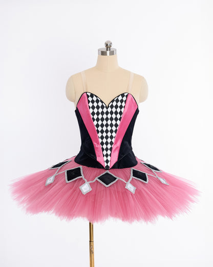 Pink Harlequin Tutu Rental - Adult XS/S