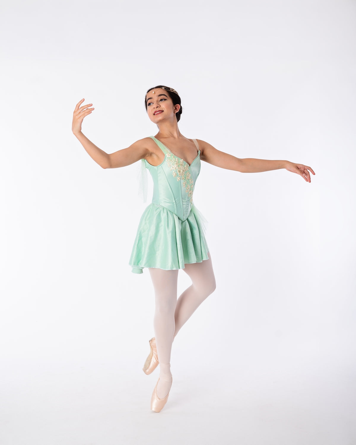 Mint & Gold Dress Rental - Adult XS
