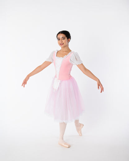 Pink Peasant Dress Rental - Adult XS, S (2)