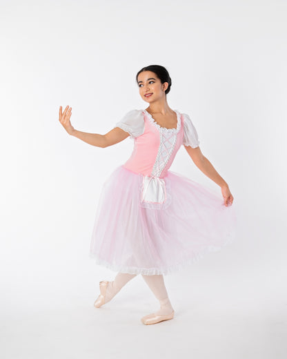Pink Peasant Dress Rental - Adult XS, S (2)