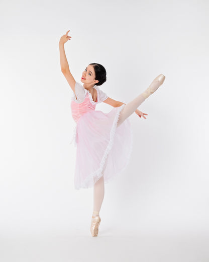 Pink Peasant Dress Rental - Adult XS, S (2)