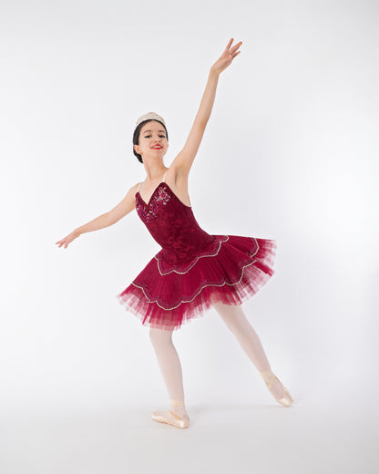 Wine Lace Tutu Rental - Adult S/M