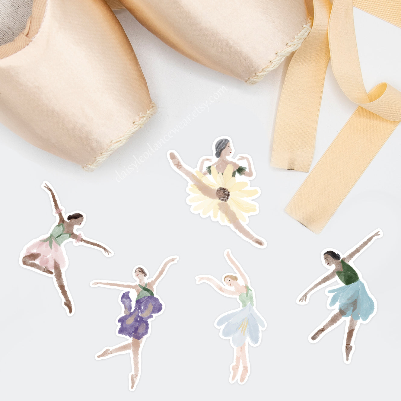 Cherry Blossom (March) Ballerina Sticker