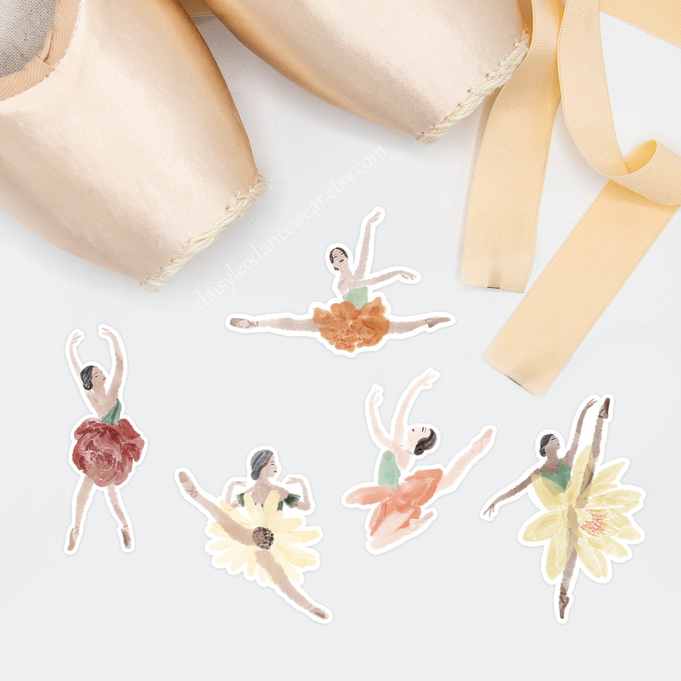 Marigold (October) Ballerina Sticker