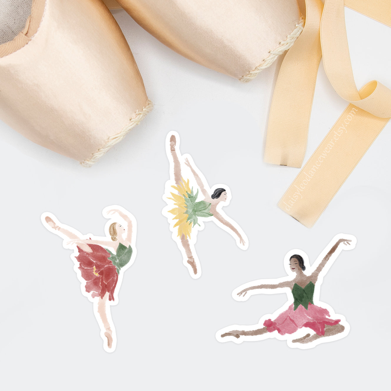 Hibiscus Ballerina Sticker