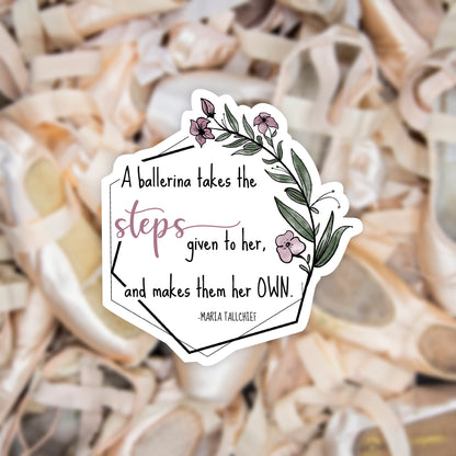 Maria Tallchief "Steps" Sticker