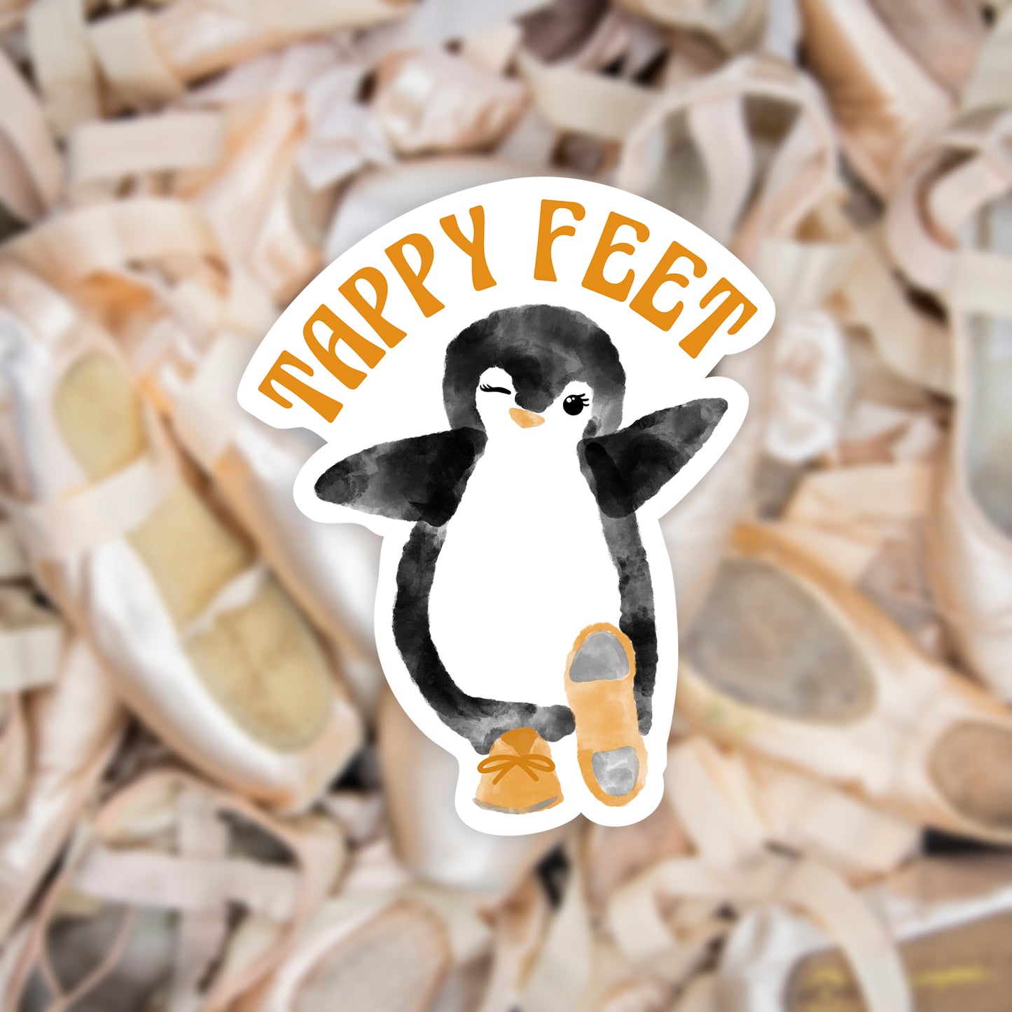 Tappy Feet Penguin Sticker